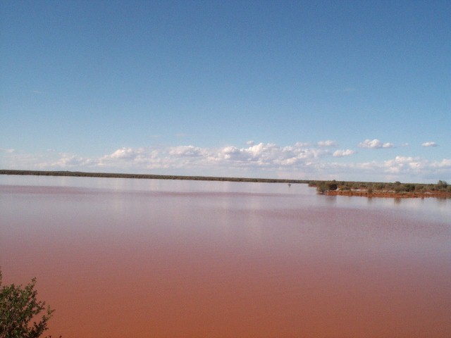 The lake being resurfaced